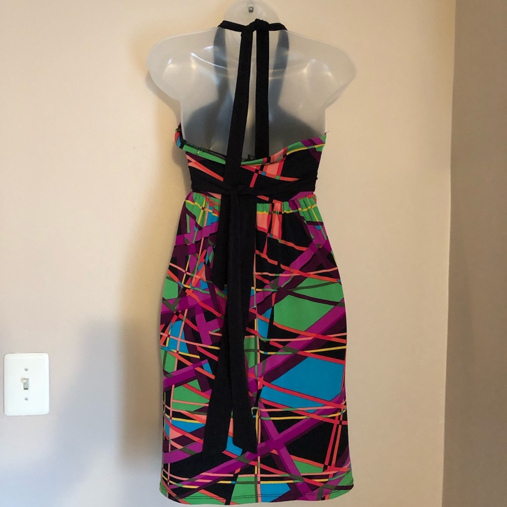 City Triangles Resort Halter Dress Beach Coverup M - Picture 5 of 6